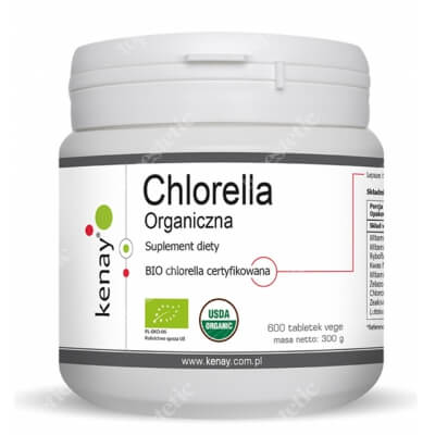 Kenay Chlorella Organiczna Suplement diety 600 tabletek
