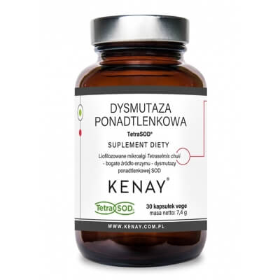 Kenay Dysmutaza Ponadtlenkowa TetraSOD Suplement diety 30 kapsułek