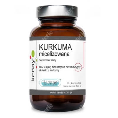 Kenay Kurkuma Micelizowna Licaps Suplement diety 60 kapsułek