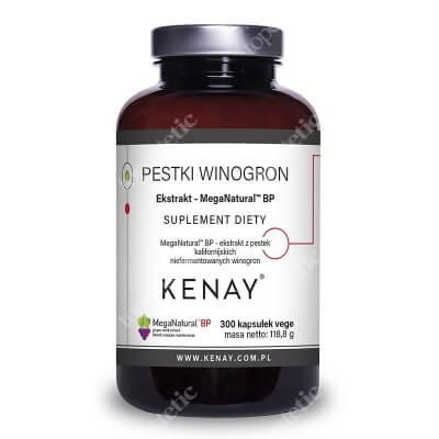 Kenay Pestki Winogron Ekstrakt z pestek winogron 300 kapsułek