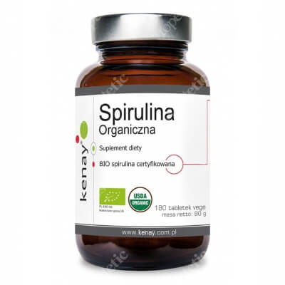 Kenay Spirulina organiczna Suplement diety 180 tabletek