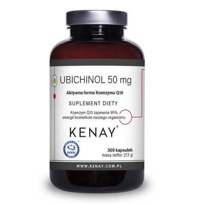 Kenay Ubichinol 50 mg Aktywna forma Koenzymu Q10 300 kapsułek