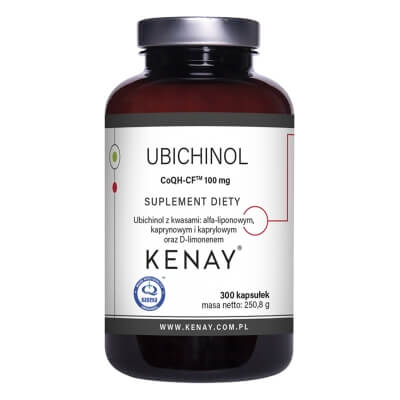 Kenay Ubichinol CoQH-CF 100 mg Suplement diety 300 kapsułek
