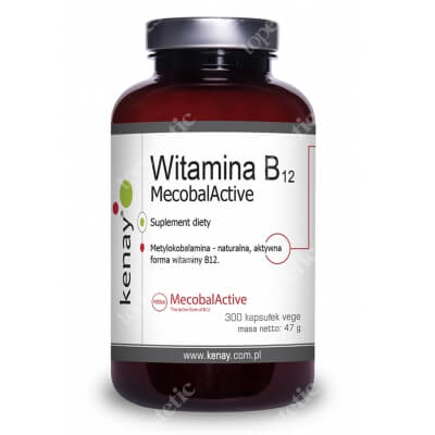 Kenay Witamina B12 MecobalActive Metylokobalamina 300 kapsułek
