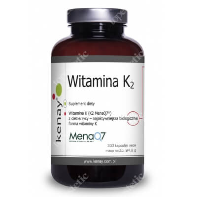 Kenay Witamina K2 Mena Witamina K2 Mena Q7 z ciecierzycy 300 kapsułek