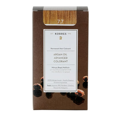 Korres Argan Oil Hair Colorant Farba do włosów (kolor 7.7 Mocha) 1 szt