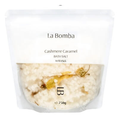 La Bomba Cashmere Caramel Refill Pack Sól do kąpieli - uzupełnienie 750 g
