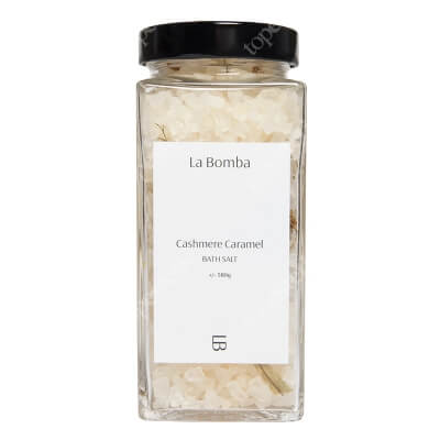 La Bomba Cashmere Caramel Sól do kąpieli o zapachu zmysłowego kaszmiru i ciepłego karmelu 580 g