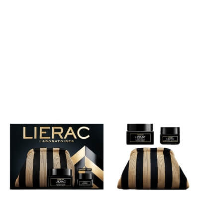 Lierac The Silky Skin Set ZESTAW Jedwabisty krem przeciwzmarszczkowy 50 ml + Krem pod oczy 20 ml + Kosmetyczka 1 szt