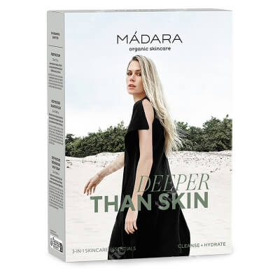 Madara Become Organic Deeper than Skin ZESTAW Pianka 150 ml + Krem na noc 25 ml + Krem nawilżający 25 ml