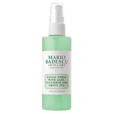 Mario Badescu Facial Spray With Aloe, Cucumber And Green Tea Nawilżająco-odświeżająca mgiełka do twarzy z aloesem, ogórkiem i zieloną herbatą 118 ml