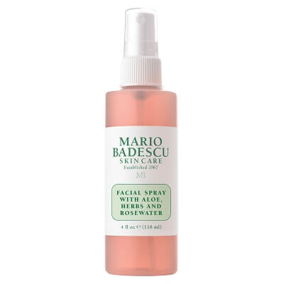 Mario Badescu Facial Spray With Aloe, Herbs And Rosewater Rewitalizująca mgiełka do twarzy z aloesem, ziołami i wodą różaną 118 ml