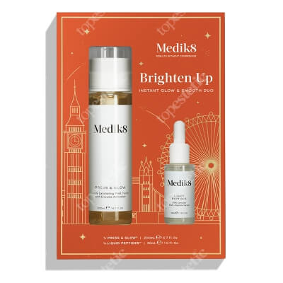 Medik8 Brighten Up ZESTAW Tonik z 5,5% glukonolaktonem 200 ml + Serum Peptydowe 30 ml