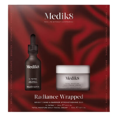 Medik8 Radiance Wrapped ZESTAW Serum z witaminą C i antyoksydantami 30 ml + Dogłębne nawilżenie skóry rano i wieczorem 50 ml