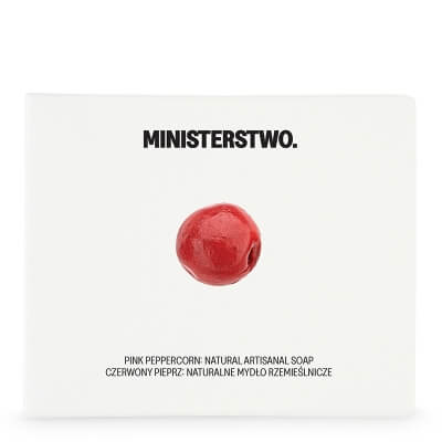 Ministerstwo Dobrego Mydła Czerwony Pieprz Naturalne mydło z glinką kaolinową, sosnowym olejkiem eterycznym i posypką z czerwonego pieprzu 100 g
