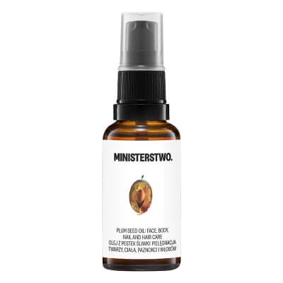 Ministerstwo Dobrego Mydła Olej z Pestek Śliwki Nierafinowany, zimnotłoczony olej 30 ml