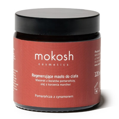 Mokosh Body Butter Orange & Cinnamon Regenerujące masło do ciała - Pomarańcza z cynamonem 120 ml