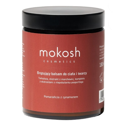 Mokosh Bronzing Body & Face Balm Orange & Cinnamon Brązujący balsam do ciała i twarzy - Pomarańcza z cynamonem 180 ml