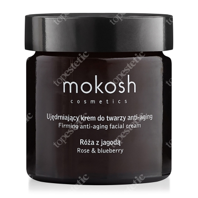 Mokosh Face Cream Rose & Blueberry Ujędrniający krem do twarzy anty-aging - Róża z jagodą 60 ml