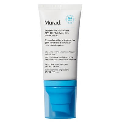 Murad Superactive Moisturizer SPF 40: Mattifying Oil + Pore Control Krem o działaniu matującym z SPF 40 50 ml