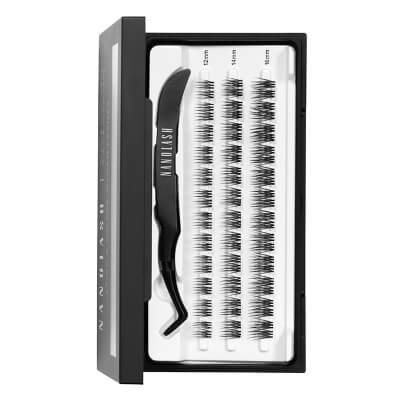 Nanolash Eyelash Extensions Stick & Go Pre-Glued Lashes Heartbreaker Kępki sztucznych rzęs - efekt mokrych rzęs (long) 36 szt