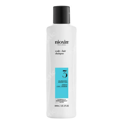 Nioxin System 3 Scalp + Hair Shampoo Szampon do włosów farbowanych lekko przerzedzonych 300 ml