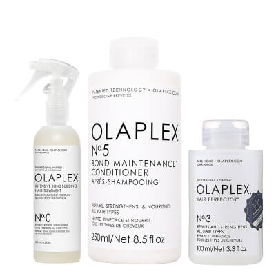 Olaplex Heal Your Hair ZESTAW Intensywna kuracja rekonstruująca 155 ml + Odżywka do włosów 100 ml + Odżywka regenerująco-odbudowująca 250 ml