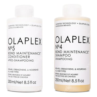 Olaplex Olaplex Shampoo No.4 + Olaplex Conditioner No.5 ZESTAW Szampon regenerujący 250 ml + Odżywka regenerująco-odbudowująca 250 ml