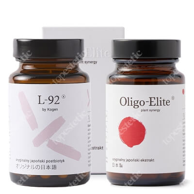 Oligo Elite Oligo Elite + L-92 ZESTAW Ektrakt z liczi i zielonej herbaty 30 kaps. + Postbiotyk - podtyp bakterii Lactobacillus acidophilus 30 kps.