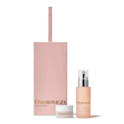 Omorovicza Perfecting Duo ZESTAW Chłodząca mgiełka nawilżająca 30 ml + Wygładzający i wypełniający balsam do ust 10 ml