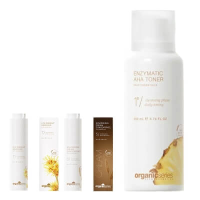 Organic Series Nourishing Skin Comfort ZESTAW Płyn do demakijażu oczu 50 ml + Enzymatyczny tonik 00 ml + Krem odżywczy 50 ml