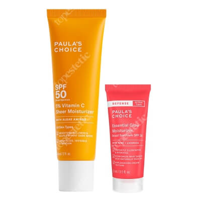 Paulas Choice Day and Night Care ZESTAW Krem dodający blasku z ochroną SPF 30 15 ml + Krem nawilżający z 5% witaminą C 60 ml