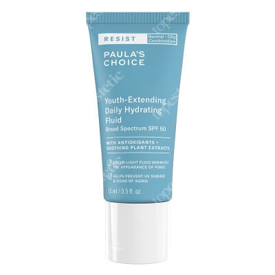 Paulas Choice Resist Youth Extending Daily Hydrating Fluid SPF 50 Fluid nawilżający do skóry tłustej i mieszanej 15 ml