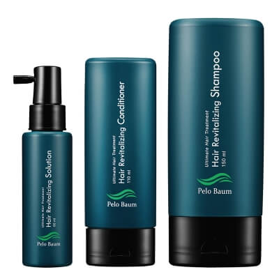 Pelo Baum Super Hair Revitalizing Set ZESTAW Szampon do włosów 150 ml + Odżywka do włosów 110 ml + Serum do skóry głowy 60 ml