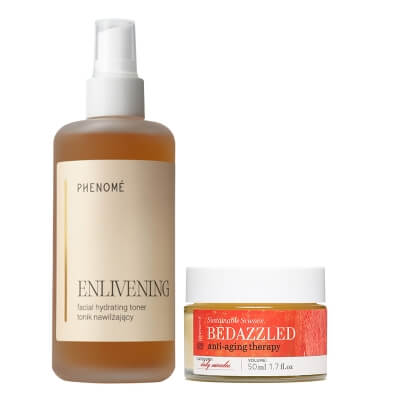 Phenome Aging Therapy ZESTAW Odświeżający tonik do twarzy 200 ml + Intensywny, przeciwzmarszczkowy krem na noc 50 ml