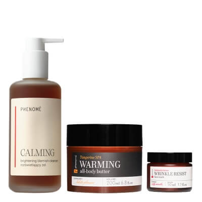 Phenome Perfect Ritual ZESTAW Żel do mycia twarzy 200 ml + Odmładzająca maska do twarzy 50 ml + Masło do ciała 200 ml