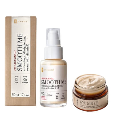 Phenome Vitamin C Eye Lift Duo ZESTAW Serum do twarzy z witaminą C 50 ml + Liftingujący krem pod oczy i na górną powiekę 15 ml