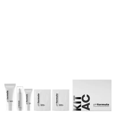 pHformula AC Resurfacing KIT ZESTAW Emulsja oczyszczająca 20 ml + Serum przeciwtrądzikowe 10 ml + Krem regenerujący 10 ml + Krem do mikrozłuszczania 5 ml x 2 szt