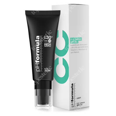 pHformula C.C. Cream SPF 30 PA+++ Light Krem barwiony ochronny z witaminą C 50 ml