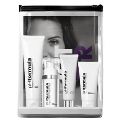 pHformula C.R. Homecare Kit ZESTAW Emulsja oczyszczająca 100 ml + Preparat przed i po zabiegach 30 ml + Serum przeciwnaczynkowe 30 ml + Krem regenerujący 50 ml
