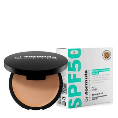 pHformula Compact Foundation SPF 50+ Podkład kompaktowy (kolor Medium) 14 g