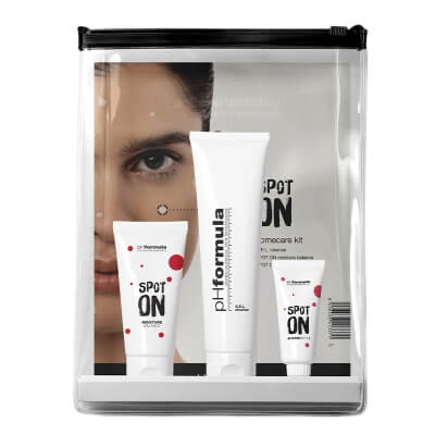 pHformula Spot On Homecare Kit ZESTAW Delikatny żel myjący 100 ml + Punktowy preparat 20 ml + Krem 50 ml