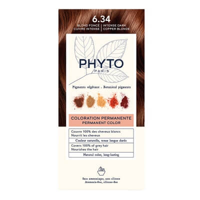 Phyto PhytoColor Farba do włosów - intensywny ciemny miedziany blond (kolor 6.34 Intense Dark Copper Blonde) 1 szt