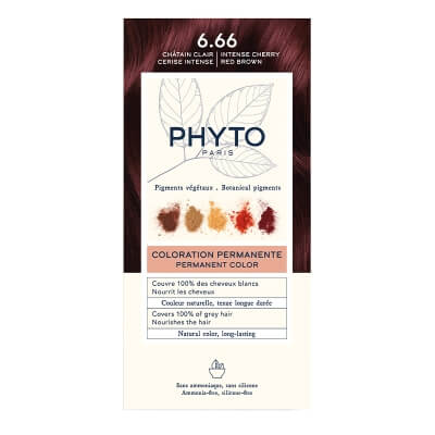 Phyto PhytoColor Farba do włosów - intensywny wiśniowo-czerwony brąz (kolor 6.66 Intense Cherry Red Brown) 1 szt