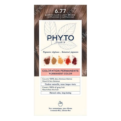 Phyto PhytoColor Farba do włosów - jasne brązowe capuccino (kolor 6.77 Marron Clair Cappuccino) 1 szt