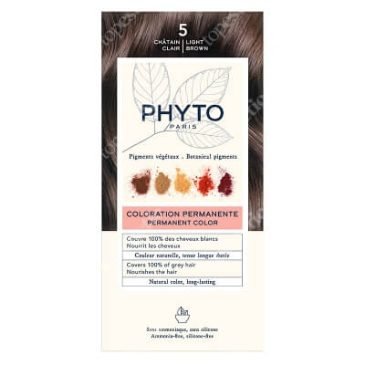 Phyto PhytoColor Farba do włosów - jasny kasztan (kolor 5 Chatain Clair) 1 szt