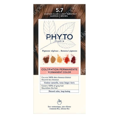 Phyto PhytoColor Farba do włosów - jasny kasztanowy brąz (kolor 5.7 Chatain Clair Marron) 1 szt