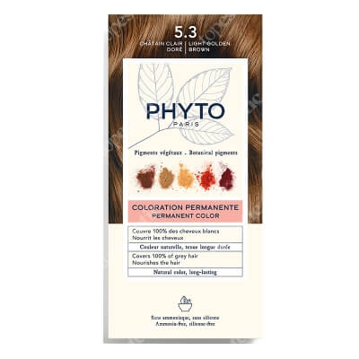 Phyto PhytoColor Farba do włosów - jasny złoty kasztan (kolor 5.3 Chatain Clair Dore) 1 szt