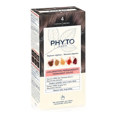 Phyto PhytoColor Farba do włosów - kasztan (kolor 4 Chatain) 1 szt