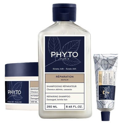 Phyto Repairing Set ZESTAW Szampon odbudowujący 250 ml + Maska do włosów 200 ml + Krem nawilżający do włosów 50 ml